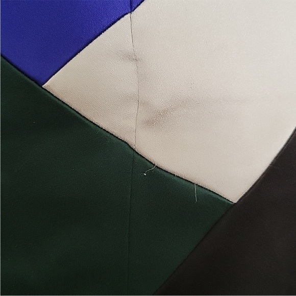 Giorgio Armani Strapless Color Block Silk Cocktail Dress - Picture 7 of 11